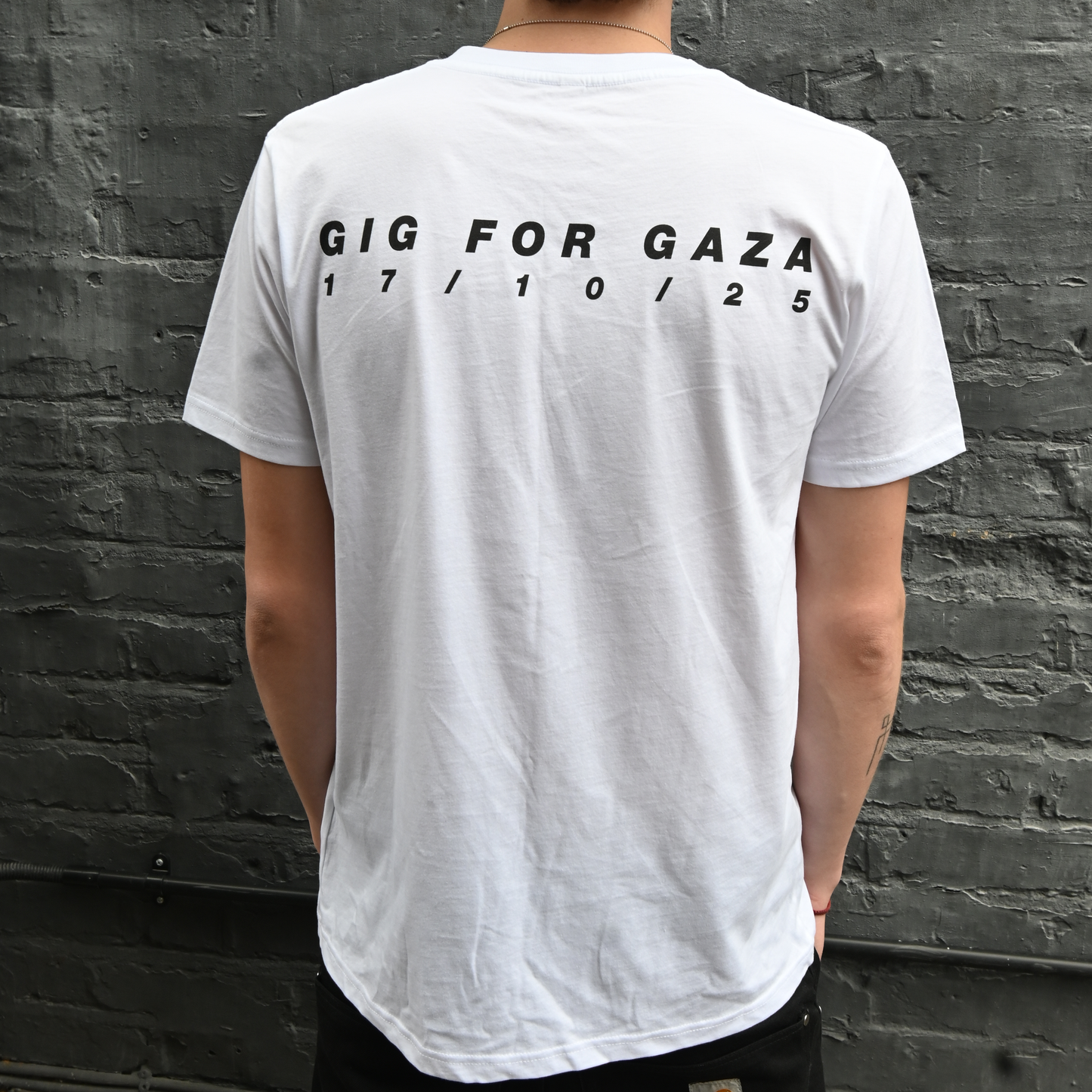 Gig for Gaza White Tee