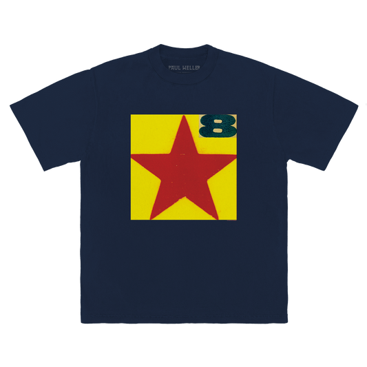 Boxed Star Navy Tee