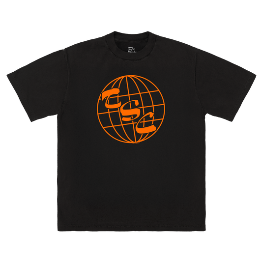 TSC Globe Black Tee