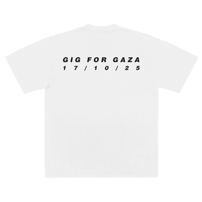 Gig for Gaza White Tee
