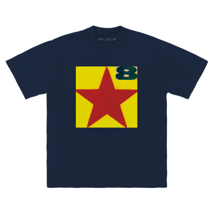 Boxed Star Navy Tee