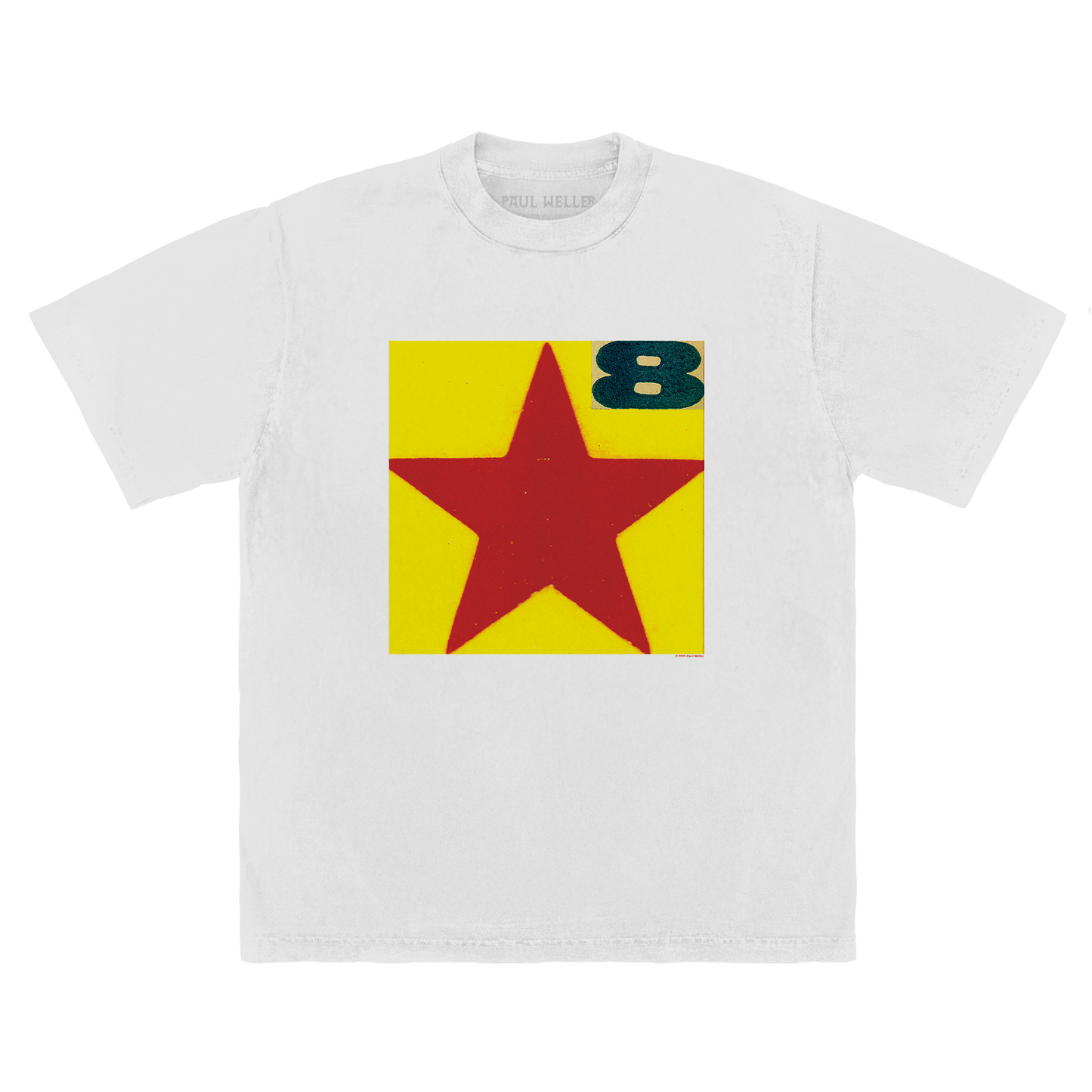 Boxed Star White Tee