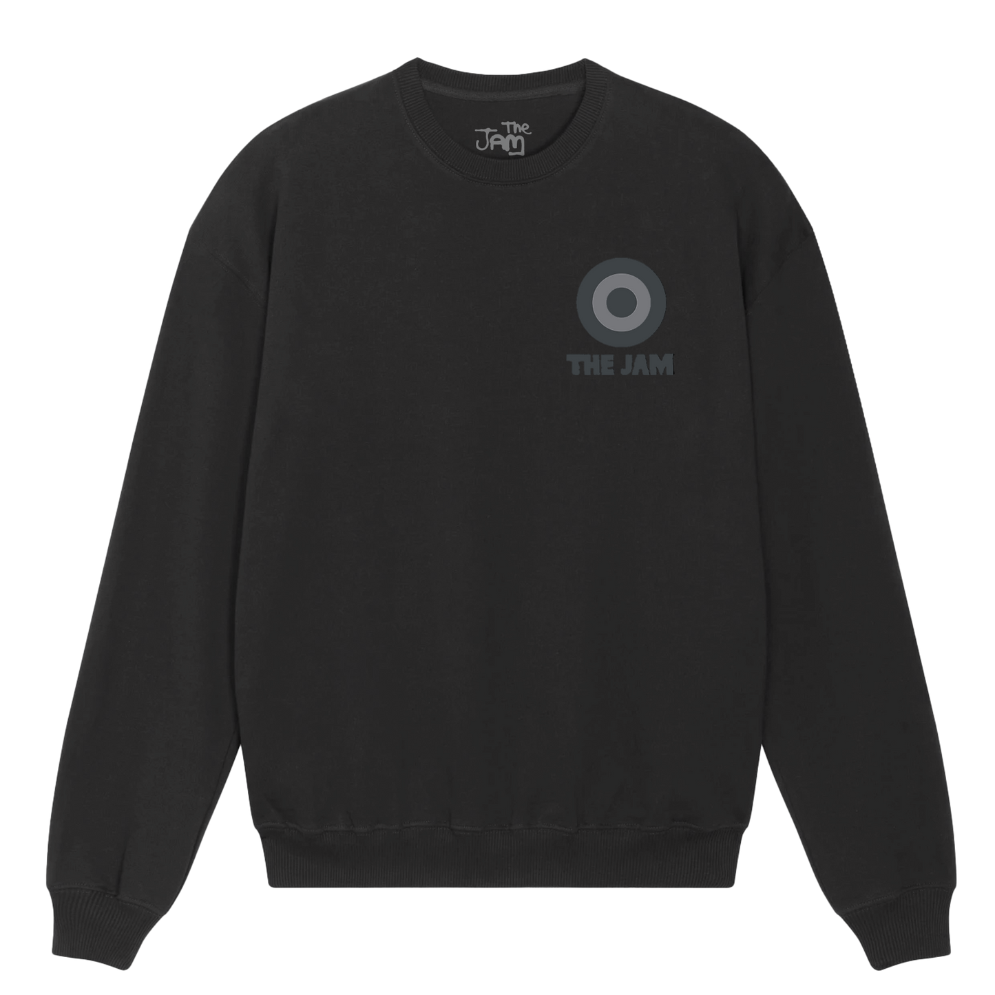 Greyscale Target Logo Washed Black Sweatshirt