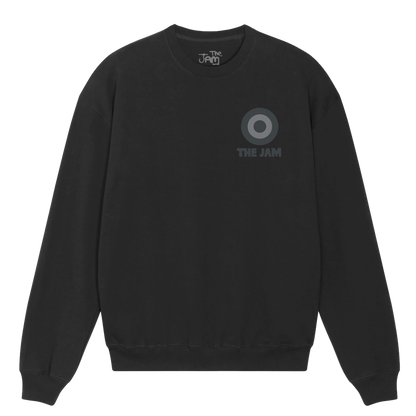 Greyscale Target Logo Washed Black Sweatshirt