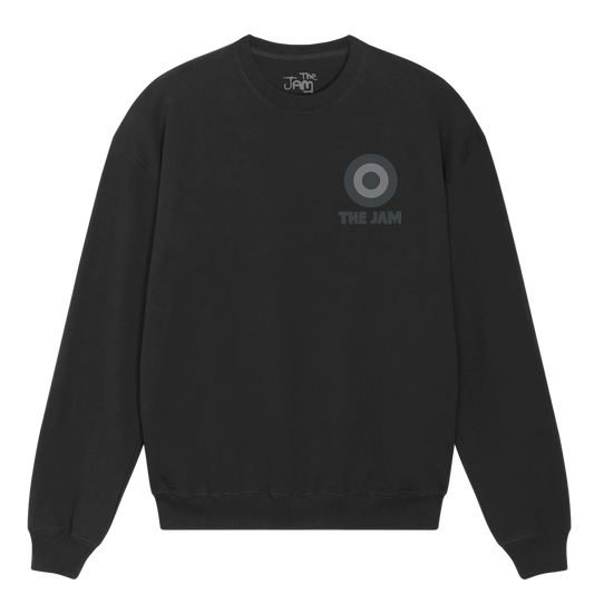 Greyscale Target Logo Washed Black Sweatshirt
