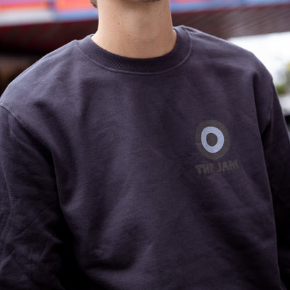 Greyscale Target Logo Washed Black Sweatshirt